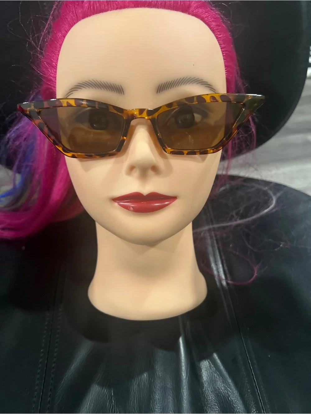 Tortoiseshell Cat Eye Sunglasses - Brown Lenses